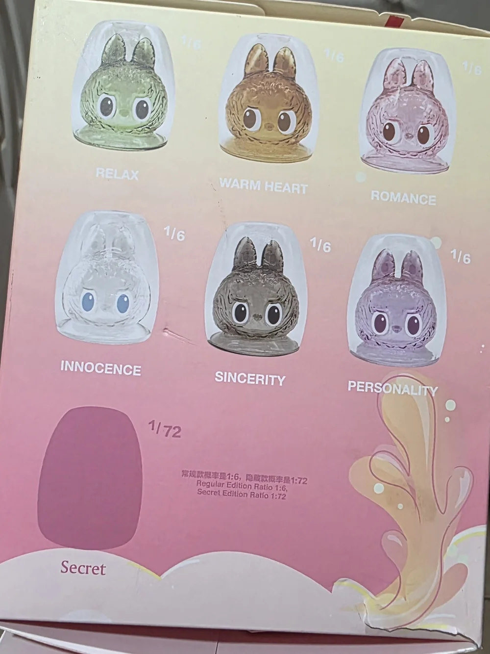 POP MART THE MONSTERS-CHEERS! Pink Clear Bunny Cup (ROMANCE) Collectible Box